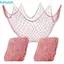 Trang trí lưới cá theo chủ đề biển FUHUIOT, Lưới cá treo tường bằng dây Cotton đầy màu sắc, Đồ dùng dự tiệc bãi biển Hawaii Trang trí 1x2M Treo ảnh tường Tiệc bãi biển