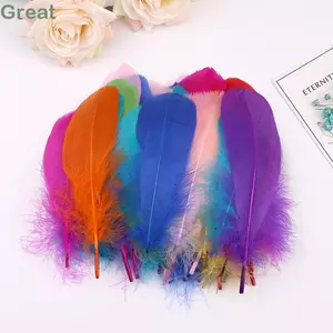 GREAT Lông Vũ Thiên Nga 50 Chiếc 12-18cm, Lông Ngỗng Nhiều Màu Sắc, Làm Dream Catcher, Phụ Kiện Thủ Công Tiệc Cưới