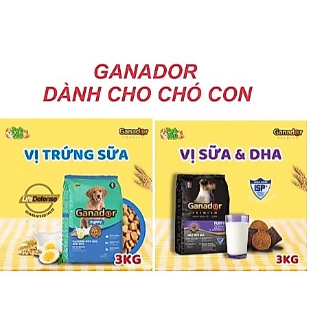 Thức ăn chó con ganador puppy gói 400gr