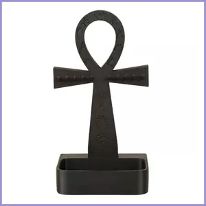 Nhỏ Gothic Nhẫn Ai Cập Ankh Chữ Thập Trang Sức Lưu Trữ Trang Trí Nhăn Giá Đỡ Dành Cho Nữ Nam Mẹ mueadsyvn