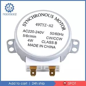 Động cơ đồng bộ bàn xoay lò vi sóng 49TYZ-A2 Động cơ nhỏ gọn bằng kim loại để giải pháp xoay hiệu quả
