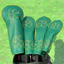 Vỏ câu lạc bộ GOLF màu xanh lá cây mới thêu cỏ ba lá số. 1 Vỏ bọc đầu câu lạc bộ bằng gỗ Phụ kiện GOLF Vật tư Nắp đậy