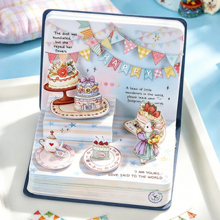 ENWEI 65mm * 2m 1 Cuộn [Bunting Celebration Series] Cờ Xanh Ngôi Sao Vòng Hoa Lễ Hội Tiếp Liệu Tạp Chí Vật Liệu Đế Trang Trí Washi Băng Dán Văn Phòng Phẩm