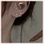 JRP 2 Chiếc Hợp Kim Tragus Hoa Vòng Đinh Bông Tai Cho Nữ Tròn Nhỏ Pha Lê Bông Tai Xuyên Septum Tinh Tế Trang Sức Thời Trang JRP