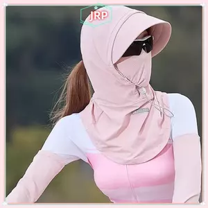 JRP Đi Xe Đạp Chống Nắng Mũ Dành Cho Nữ Full Face UV Shield Rộng Vành Ne Bao Mùa Hè Đi Biển Ngoài Trời Du Lịch Phụ Kiện JRP