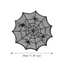 DONOVANQQ Spider Web Placemats, Thảm trải bàn bằng vải Polyester rỗng, Cách nhiệt thực tế 30cm Halloween Placemats Tiệc Halloween