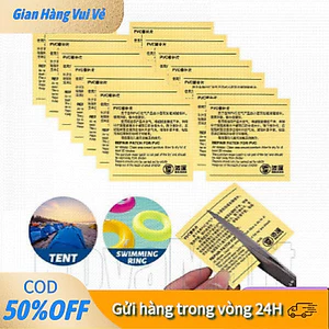 【24H】Miếng Vá Phao Bơi, Bể Bơi, Đồ Chơi Bơm Hơi – Dán Keo Tự Dính PVC Chống Nước