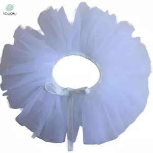 Phụ Nữ Tulle Xù Cổ Giả Vintage Lớp Lưới Cổ Xù Trang Trí Chú Hề Cosplay Choker