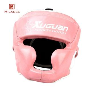 HILABEE Boxing Bảo Vệ Mũ Đội Đầu Có Thể Điều Chỉnh Da PU Che Mặt Đầu Bánh Răng Cho Sanda Kickboxing Karate Phiên Huấn Luyện