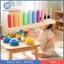 Đồ chơi xếp chồng phân loại màu bằng gỗ Sáng tạo Nhận dạng màu sắc trí tuệ