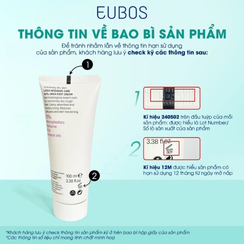 [LIVE] Kem Dưỡng Da Chân EUBOS Giúp Giảm Nứt Gót, Dưỡng Da Mềm Mịn và Thô Ráp 100ML