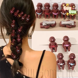 Kẹp tóc Natasha dễ thương xấu xí - dành cho bé gái mặc hàng ngày - Kẹp mỏ vịt bằng nhựa ngộ nghĩnh - Mũ nón tóc gãy - Phụ kiện tóc trang điểm / Giao hàng miễn phí