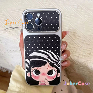 Ốp Lưng Cho IPhone 15 16 17 11 13 14 12 Pro Max Air 16 7 8 15 Plus Bìa da màu vải thiều cổ điển ngọt ngào