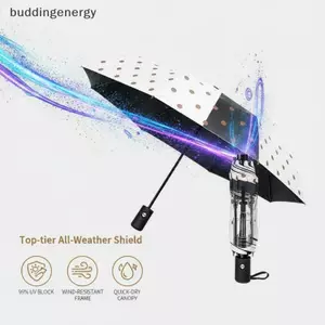 {BUDDI} Ô gấp chấm bi chống tia cực tím chống thấm nước Hoàn hảo để sử dụng du lịch hàng ngày {buddingenergy}