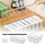 Clear Plastic Card Storage Box With Adjustable Dividers For Home Offices Organization