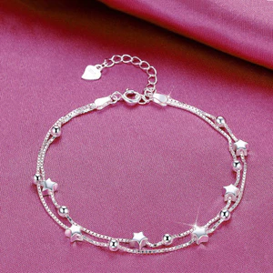 Đồ trang trí Niche Star Hand Độc đáo Học sinh Ngôi sao mờ Phiên bản Hàn Quốc Thiết kế bé gái hai lớp