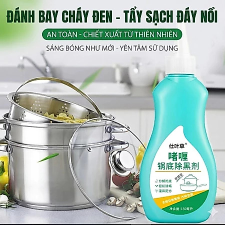 Gel Tẩy Đáy Nồi Dầu Mỡ Đa Năng 150ml – Đánh Bay Vết Cháy Khét Cứng Đầu