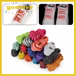 GUSTAVA 1 Cặp Dây Giày Sneaker 100CM / 140CM, Dây Giày Thể Thao Nhiều Màu Sắc Phản Quang, Durble Thay Thế Dây Giày Polyester Tròn Phụ Kiện