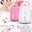 Máy hấp mặt trái cây và thảo dược 3 trong 1 Thiết bị làm sạch FacIal Nano er Hydrat hóa cho phụ nữ Làm đẹp tại nhà