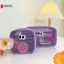 Túi đựng mỹ phẩm lưới màu kẹo mới Hộp đựng trang điểm mắt to dễ thương Hộp đựng trang điểm Kawaii Hộp đựng đồ vệ sinh di động VN