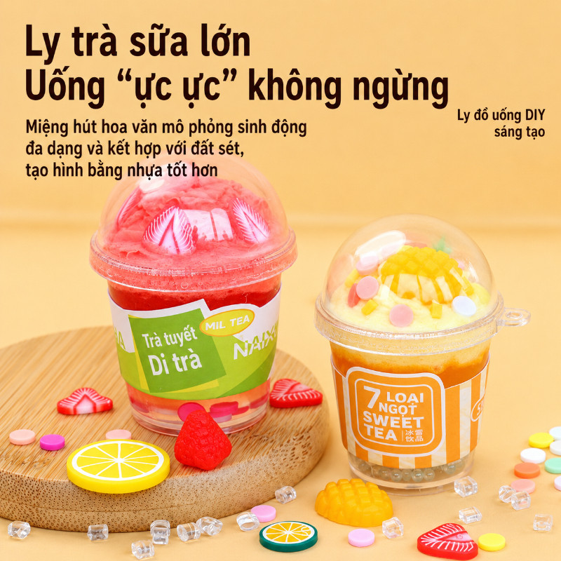Bộ đồ Chơi Trà Sữa Ngọc Trai Mini DIY,Nhiều Mẫu Mã Màu Sắc,quà Sinh Nhật Dễ Thương Cho Bé Gái