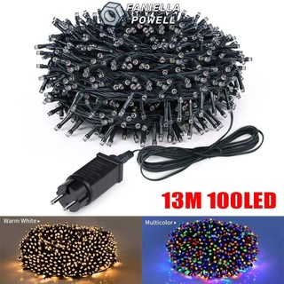 FANIELLAPOWELL 1 Cái Đèn Trang Trí Giáng Sinh, Vòng Hoa Cổ Tích 13M 100LED Đèn Dây LED, 24V Trắng Ấm Nhiều Màu IP65 Đèn Trang Trí Tiệc Chống Thấm Nước