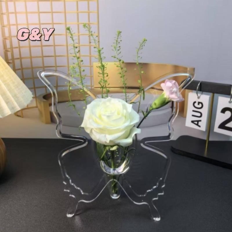 [G & Y-t] Bình hoa Acrylic trong suốt Phụ kiện sắp xếp hoa ba chiều Bình trang trí nhà cửa [Mới]