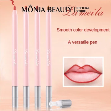 LAMEILA Lip Liner Chống Dính Cup Môi Ba Chiều Hình Môi Lâu Dài Lip Liner Lip Augmentation Mềm Matte Lip Liner Sản Phẩm Mới Mỹ Phẩm Trang Điểm Môi Tinh Tế