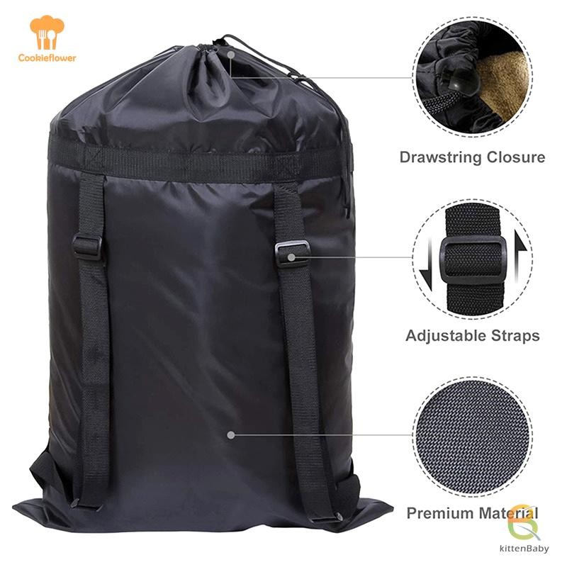 Ba lô du lịch chống nước từ polyester với dây đeo điều chỉnh, túi giặt tiện lợi cho chuyến cắm trại