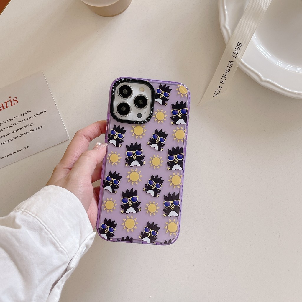 CAPASHIP BADTZ-MARU XO PANDAB HANAMRU Vỏ mềm hình chim cánh cụt mát mẻ Tương thích cho iPhone 17 Pro Max Air Plus 16 / 15 / 14 / 13 / 12 / 11 / X / XS / XR / SE / 8 / 7 / 6