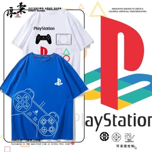 PS Máy Chơi Game PlayStation Sony PS4 In Ngoại Vi Ngắn Tay Nam Nữ Cotton Đa Năng Thường Ngày T Áo Xu Hướng