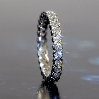 Nhẫn bạc S925 zircon đơn giản - Trang sức cưới nữ cao cấp