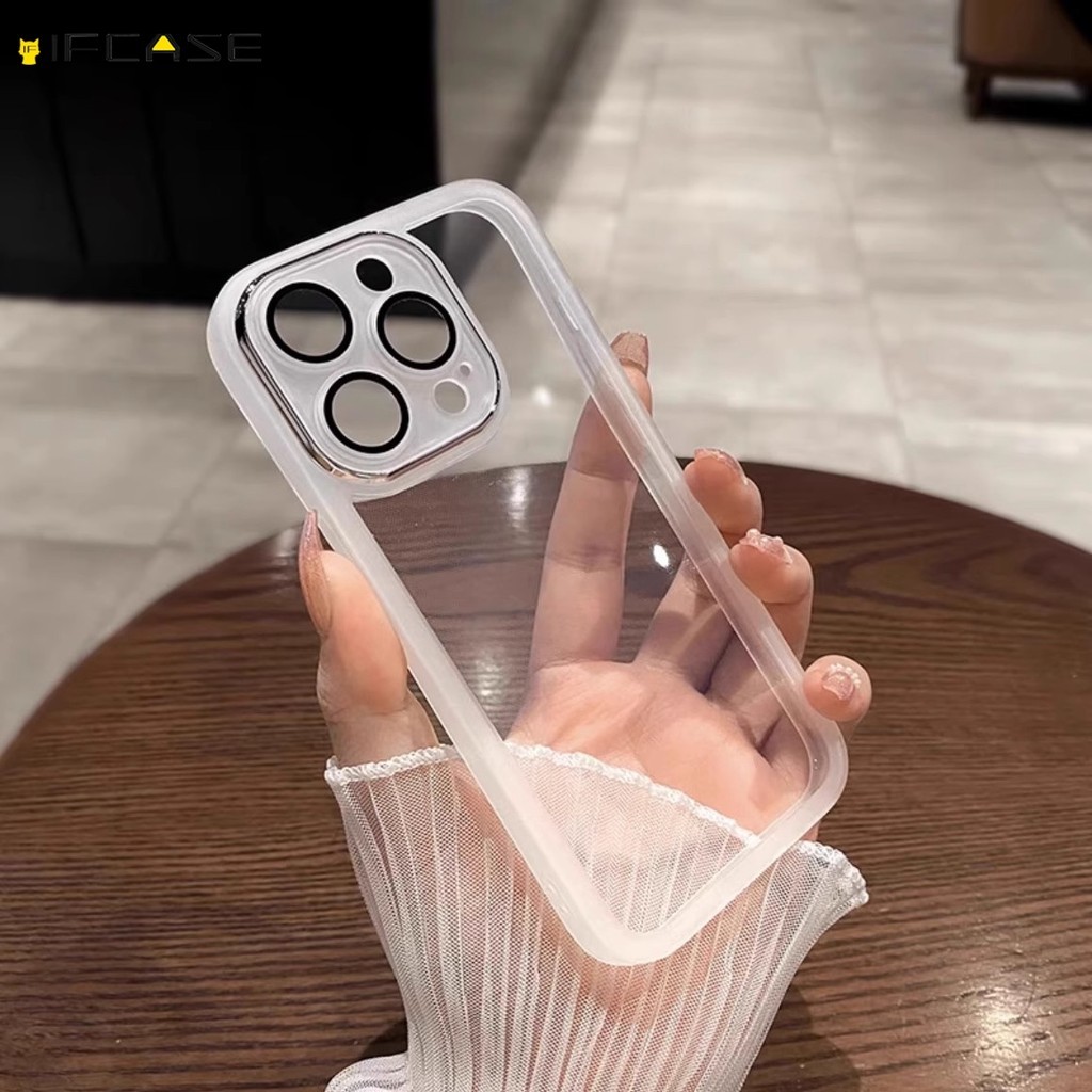 Dành Cho Redmi 15 15C Note 15 14 Turbo 4 K90 K80 Pro Plus Max A5 4G Redmi15C Ốp Điện Thoại Có Ống Kính Máy Ảnh Màu Trơn Mờ Doanh Nhân Bé Trai Cô Gái Vỏ Mềm Trong Suốt