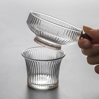Lọc trà, lược trà bằng Thủy tinh (lưới lọc bằng cước siêu mịn)