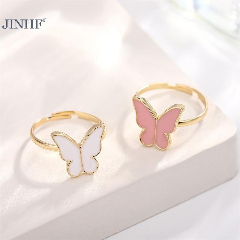 JINHF 1 Bộ Thời Trang Tinh Tế Đơn Giản Đa Năng Vòng Cổ Vòng Tay Bông Tai Nhẫn Dành Cho Nữ Cô Gái Tiệc Cưới Bộ Trang Sức Quà Tặng HOT