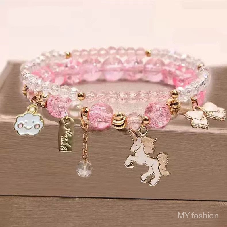 Bé Gái Vòng Tay Vòng Tay Vòng Tay Trẻ Em Vòng Tay Đính Hạt Pha Lê Nữ Sinh Viên Dễ Thương Bạn Gái Công Chúa Thời Trang