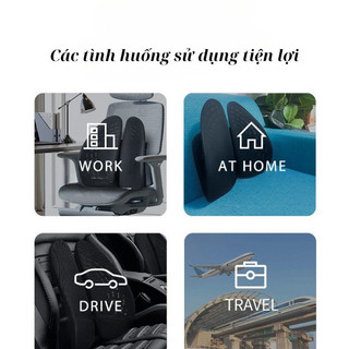 Đệm Tựa Lưng văn phòng Ghế Công Thái Học IKEA Mama Chính Hãng Ngồi Chuẩn Tư Thế Chống Gù Êm Ái Bảo Vệ Cột Sống