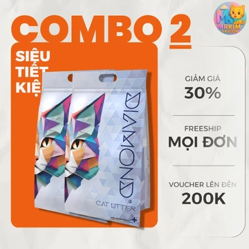 Combo 2 túi Cát vệ sinh nhà MrKim - Cát Vệ Sinh Cao Cấp Cho Mèo - Cát khử mùi diệt khuẩn từ đất sét MrKim