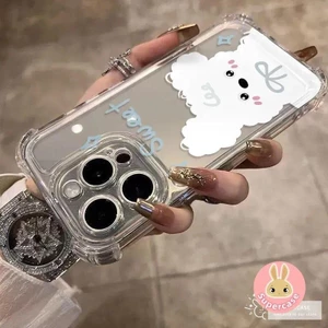 Ốp điện thoại bốn góc hình cá dễ thương cho Tecno Camon 50 40 Premier Spark 50 40 Pro Plus 40C Go 3 Pova 7 Ultra Pro Cruve POP 20 10 5G 4G Vỏ mềm trong suốt cho chó hoạt hình