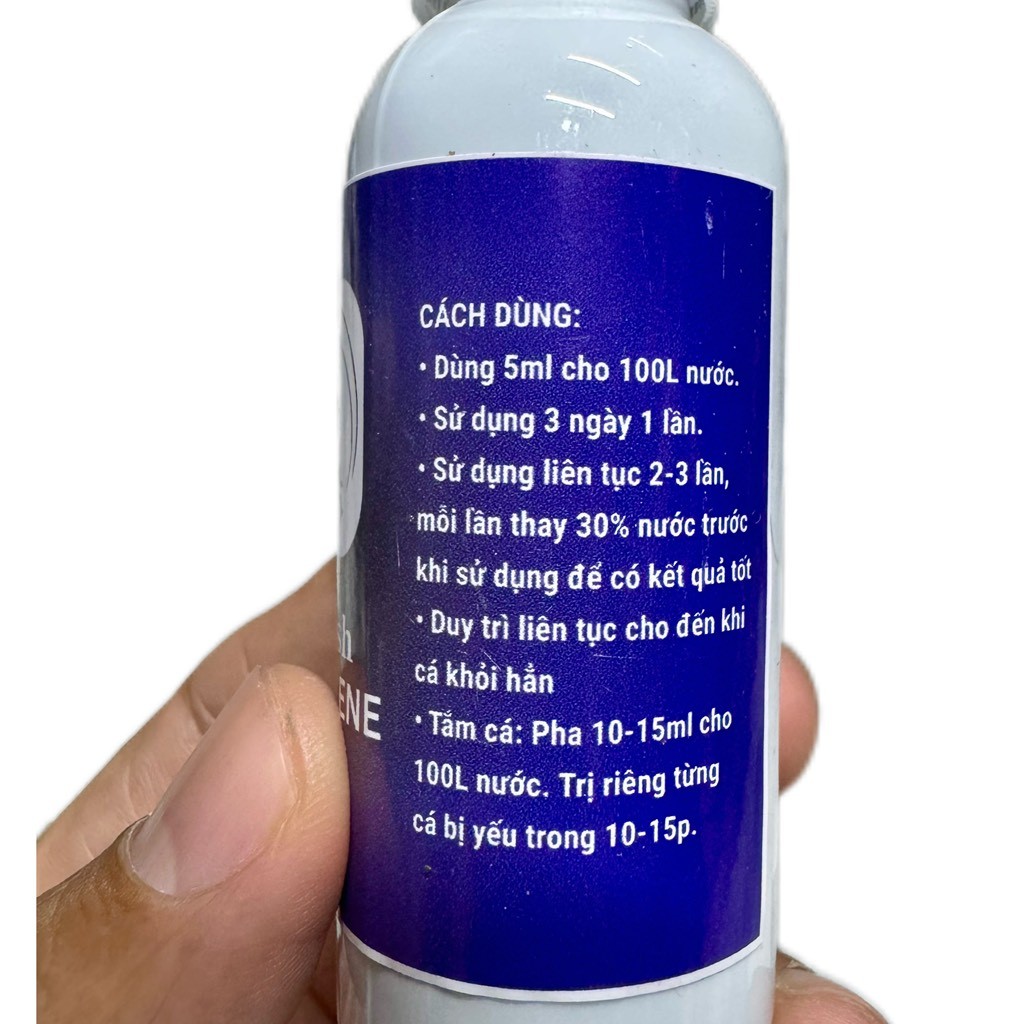 Xanh Methylene VH Chai 20ml, 50ml hỗ trợ các vấn đề ngoài da cho cá cảnh