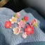 PNPIA- Thời Trang Hồng Sakura Đào Hoa Kẹp Tóc Mũ Cho Nữ Bé Gái Phiên Bản Hàn Quốc Hoa Ngọt Ngào Kẹp Tóc Phụ Kiện Tóc