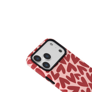 Ốp bảo vệ họa tiết trái tim đỏ cho iPhone 11 12promax 13pro15pro 15promax 14 14promax 14pro 16 pro max 16 plus 17 17promax ốp lưng hai trong một