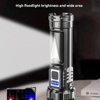 COD Super Bright Zoom LED Flashlight Rechargeable Waterproof Outdoor Heavy Duty Rechargeable Flashlight
