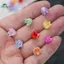 Springevenstar 100 Chiếc Hoa Acrylic Hạt Chuông Hoa Miếng Đệm Hạt Mũ Cho DIY Quyến Rũ Vòng Tay Nelace Trang Sức Thủ Công Làm Phụ Kiện Springevenstar