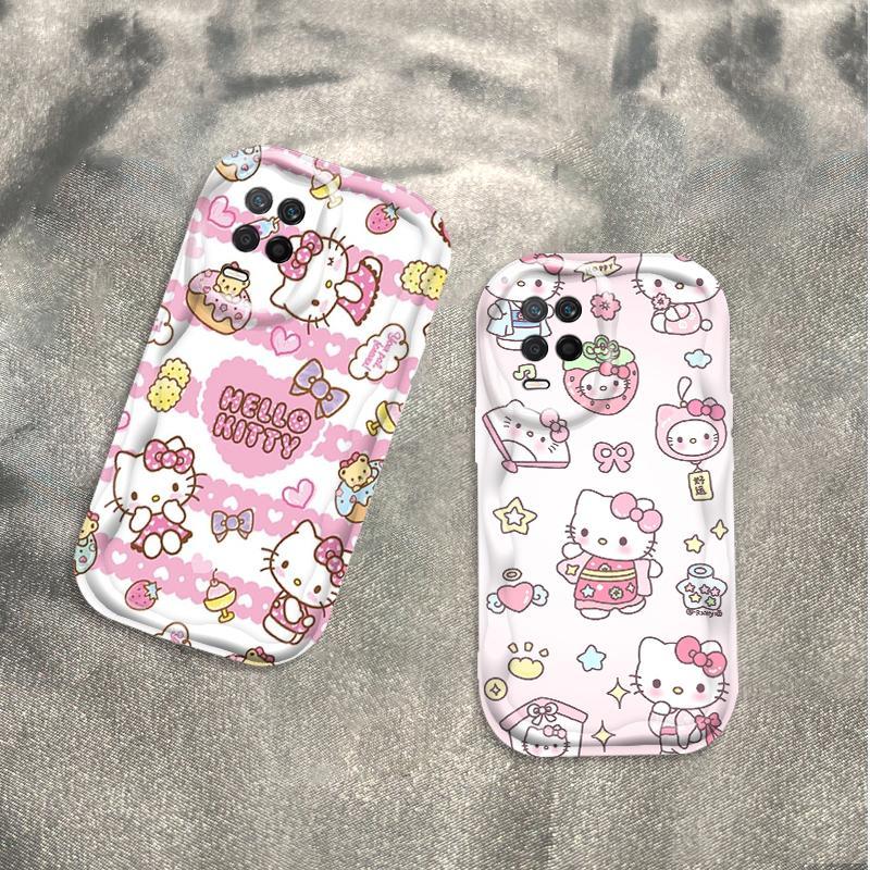 Ốp Silicon Hoạt Hình Cho OPPO A54 4G 3D Sóng Mềm Ốp lưng TPU Kitty Girl Sinh Viên Chống Sốc Ốp Lưng