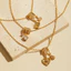 Shuling zircon bọc hình tình yêu thon gọn vòng cổ mặt dây chuyền thời trang nữ trang sức