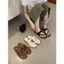 TT Phiên Bản Hàn Quốc Flip-Flops Nữ Mùa Hè Đế Phẳng Chống Trơn Trượt Giày Đi Biển Da Thật Thời Trang Flip-Flops