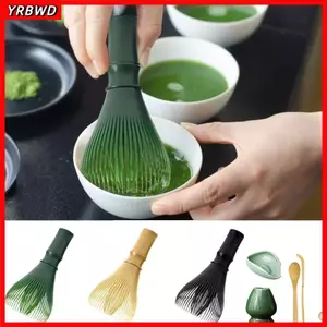 YRBWD Matcha Whisk, Máy đánh trứng nhựa nhựa có thể tái sử dụng, Máy theo chiều với giá đỡ máy đánh trứng Bộ đánh trứng Matcha mịn cầm tay Phụ kiện bộ trà