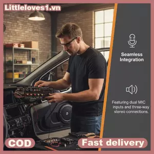 Littleloves1 12V 24V Bộ khuếch đại ô tô D30 D10 Công suất cao cho âm thanh mạnh mẽ Rạp hát tại nhà Xe biển Sử dụng di động VN