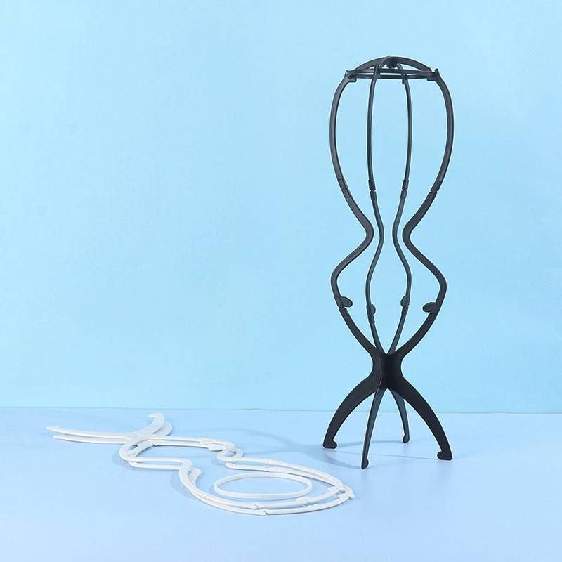 KUZHEN 1 Chiếc Giá Đỡ Tóc Giả Có Thể Gập Lại Tóc Giả Bền Màn Hình 20 Inch Dụng Cụ Du Lịch Tóc Giả Đứng Để Tạo Kiểu Màn Hình Nữ Tóc Giả Dài HOT